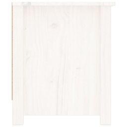 Berkfield Home Shoe Cabinet White 110x38x45.5 cm Solid Wood Pine - thumbnail 5