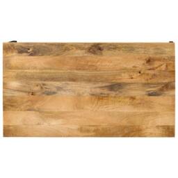 Berkfield Home Dense Coffee Table 100x55x35 cm Solid Wood Mango in Brown - Size: 100 x 55 x 35 cm - thumbnail 4