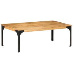 Berkfield Home Dense Coffee Table 100x55x35 cm Solid Wood Mango in Brown - Size: 100 x 55 x 35 cm - thumbnail 9