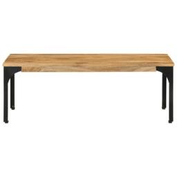 Berkfield Home Dense Coffee Table 100x55x35 cm Solid Wood Mango in Brown - Size: 100 x 55 x 35 cm - thumbnail 3