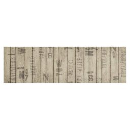 Berkfield Home Kitchen Rug Washable Fence 45x150 cm Velvet in Taupe - thumbnail 2