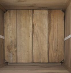 Primrose Natural Wooden Tapered Pine Planter Raised Garden Flower Pot 55cm - thumbnail 3