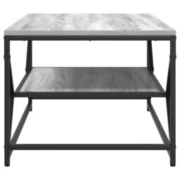 Berkfield Home Coffee Table with Shelf Grey Sonoma 90x50x40 cm¬†Engineered Wood - Size: 90 x 50 x 40 cm - thumbnail 6