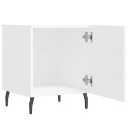 Berkfield Home Modern Bedside Cabinets 2 pcs White 40x40x50 cm Engineered Wood - Size: 40 x 40 x 50 cm - thumbnail 6