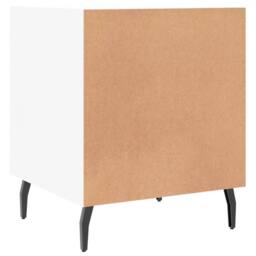 Berkfield Home Modern Bedside Cabinets 2 pcs White 40x40x50 cm Engineered Wood - Size: 40 x 40 x 50 cm - thumbnail 9
