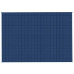 Berkfield Home Weighted Blanket Blue 155x220 cm 7 kg Fabric - thumbnail 1