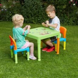Liberty House Toys Plastic Table & 2 Chair Set - thumbnail 4