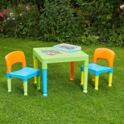 Liberty House Toys Plastic Table & 2 Chair Set - thumbnail 3