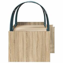 Berkfield Home Bed with Tunnel 3 pcs Sonoma Oak & Light Blue Engineered Wood in Brown - thumbnail 7