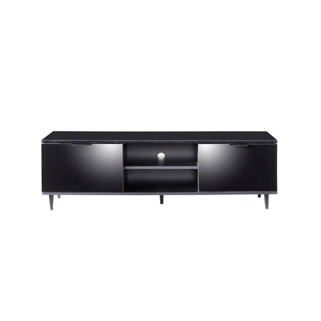 Moderna Black 140cm TV Stand, Gloss Finish, Fits up to 65 Inch TV - image 1