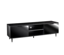 Moderna Black 140cm TV Stand, Gloss Finish, Fits up to 65 Inch TV - thumbnail 9