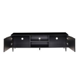 Moderna Black 140cm TV Stand, Gloss Finish, Fits up to 65 Inch TV - thumbnail 2