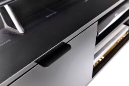 Moderna Black 140cm TV Stand, Gloss Finish, Fits up to 65 Inch TV - thumbnail 8