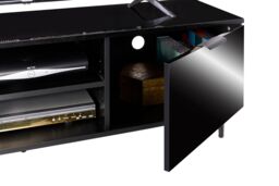 Moderna Black 140cm TV Stand, Gloss Finish, Fits up to 65 Inch TV - thumbnail 7