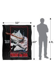 Friday the 13th Blanket, 152x127 cm Pillow Axe Poster Silky Touch Super Soft Throw Blanket in White - thumbnail 5