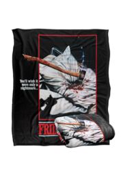 Friday the 13th Blanket, 152x127 cm Pillow Axe Poster Silky Touch Super Soft Throw Blanket in White - thumbnail 2