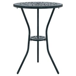 Berkfield Home 3-Piece Garden Bistro Set - Green Cast Aluminum - thumbnail 5