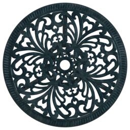 Berkfield Home 3-Piece Garden Bistro Set - Green Cast Aluminum - thumbnail 8