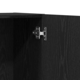 Berkfield Home Black Oak Office Cabinet 60 x 32 x 190 cm, made from engineered wood - Size: 60 x 32 x 190 cm - thumbnail 9