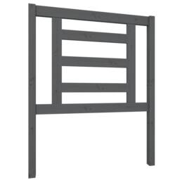Berkfield Home Bed Headboard Grey 81x4x100 cm Solid Wood Pine - Size: 81 x 4 x 100 cm - thumbnail 1