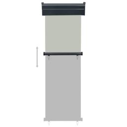 Berkfield Home Stylish Balcony Side Awning 65x250 cm Grey - thumbnail 5