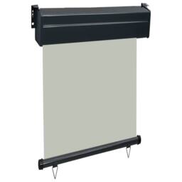 Berkfield Home Stylish Balcony Side Awning 65x250 cm Grey - thumbnail 1