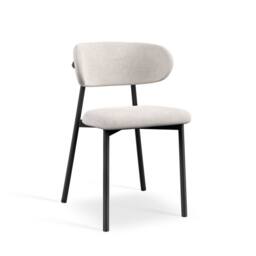 More4Homes Juno Light grey Ceramic Dining Table & 8 Myla Linen Chairs in Beige - thumbnail 5