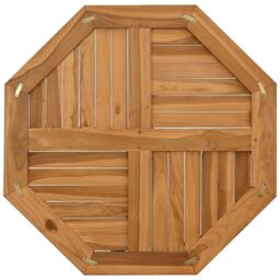 Berkfield Home Table Top 70x70x2.5 cm Octagonal Solid Wood Teak in Brown - thumbnail 5