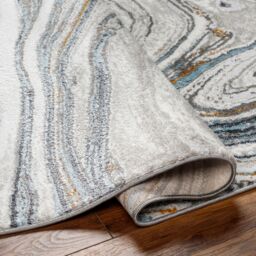 Livabliss San Francisco-Modern Pink Grey Yellow Blue Green Graphic Living Dining Rug - Size: 200 cm x 275 cm - thumbnail 4