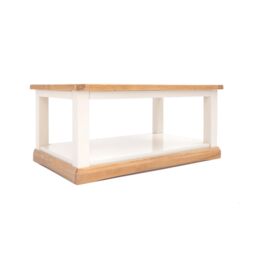 Cabinet Bits Coffee Table with Shelf - H45 W100 D60cm in Off-White - thumbnail 2
