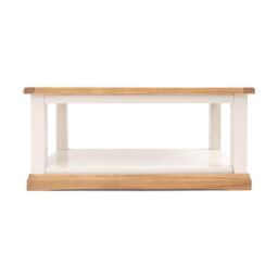 Cabinet Bits Coffee Table with Shelf - H45 W100 D60cm in Off-White - thumbnail 1