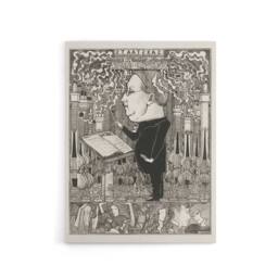 "Artery8 Conductor Violins Smoking Chimneys Canvas Wall Art Print Toorop in Black - Size: W18"" x H24""" - thumbnail 1