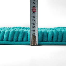 GAVENO CAVAILIA Miami Chenille Loop Bath Mat in Teal - thumbnail 3
