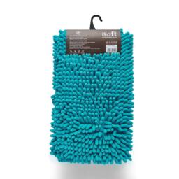 GAVENO CAVAILIA Miami Chenille Loop Bath Mat in Teal - thumbnail 2