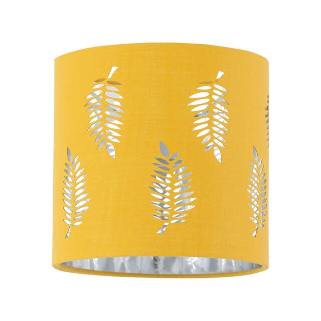 First Choice Lighting Fern - Ochre Cut Out 15.5cm Table Lamp Shade in Yellow - image 1