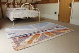 Benjamin Tate Design Union Jack Beach Rug in Natural - Size: Large - thumbnail 3