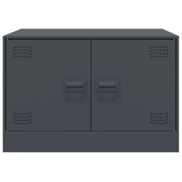 Berkfield Home Coffee Table Anthracite 67x50x44 cm Steel in Brown - Size: 67 x 50 x 44 cm - thumbnail 6