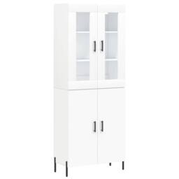Berkfield Home Highboard White 69.5x34x180 cm Engineered Wood - thumbnail 1