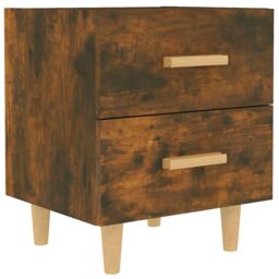 Berkfield Home Bed Cabinet Smoked Oak 40x35x47.5 cm in Brown - thumbnail 2