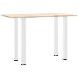 Berkfield Home Coffee Table Legs 4 pcs White 100-102 cm Steel - thumbnail 8