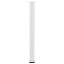 Berkfield Home Coffee Table Legs 4 pcs White 100-102 cm Steel - thumbnail 5