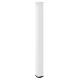 Berkfield Home Coffee Table Legs 4 pcs White 100-102 cm Steel - thumbnail 4