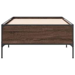 Berkfield Home Durable Bed Frame without Mattress Brown Oak 90x190 cm Single - thumbnail 4