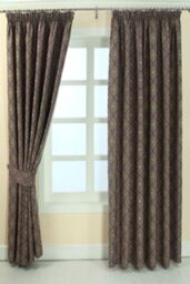 Homescapes Aztec Jacquard Curtain Tie Back Pair in Purple - thumbnail 2