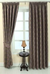 Homescapes Aztec Jacquard Curtain Tie Back Pair in Purple - thumbnail 3