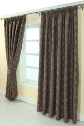 Homescapes Aztec Jacquard Curtain Tie Back Pair in Purple - thumbnail 4