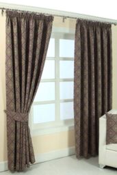 Homescapes Aztec Jacquard Curtain Tie Back Pair in Purple - thumbnail 5