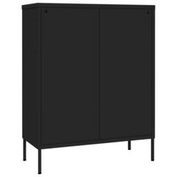 Berkfield Home Drawer Cabinet Black 80x35x101.5 cm Steel - thumbnail 5