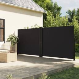 Berkfield Home Retractable Side Awning Black 160x1000 cm - thumbnail 2