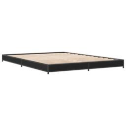 Berkfield Home Durable Bed Frame without Mattress Black 135x190 cm Double - thumbnail 6